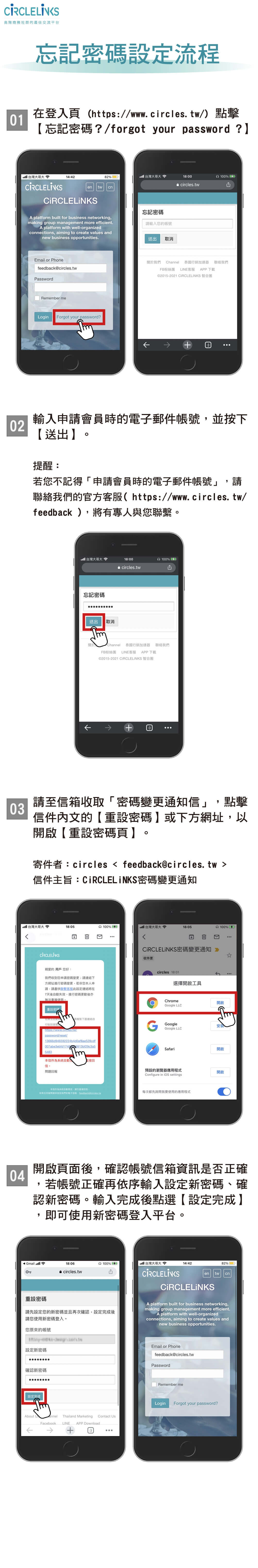 CiRCLELiNKS-操作手冊-07.忘記密碼設定流程